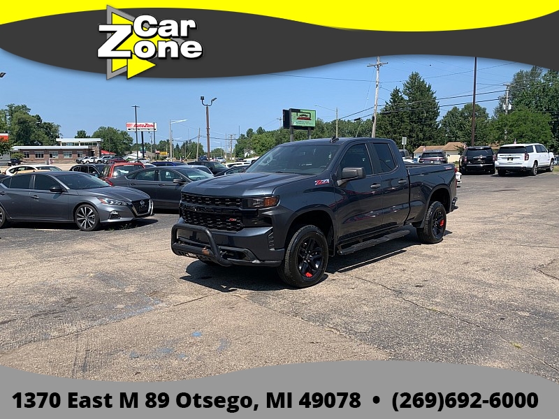 Used 2019  Chevrolet Silverado 1500 4WD Double Cab Custom Trail Boss at Car Zone Sales near Otsego&comma; MI