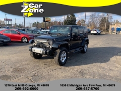 Used 2014  Jeep Wrangler Unlimited 4d Convertible Sahara at Car Zone Sales near Otsego, MI