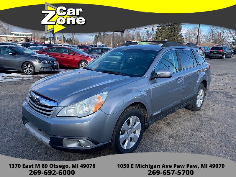 Used 2010  Subaru Outback 4d SUV i Prem AT All-Weather/Moonroof at Car Zone Sales near Otsego, MI