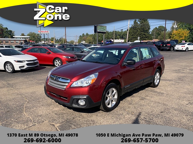 Used 2014  Subaru Outback 4d SUV i CVT at Car Zone Sales near Otsego, MI