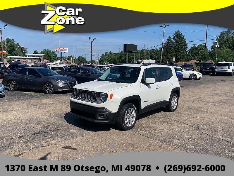 Used 2015  Jeep Renegade 4d SUV 4WD Latitude at Car Zone Sales near Otsego&comma; MI
