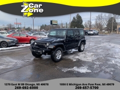 Used 2015  Jeep Wrangler Unlimited 4d Convertible Sahara at Car Zone Sales near Otsego&comma; MI