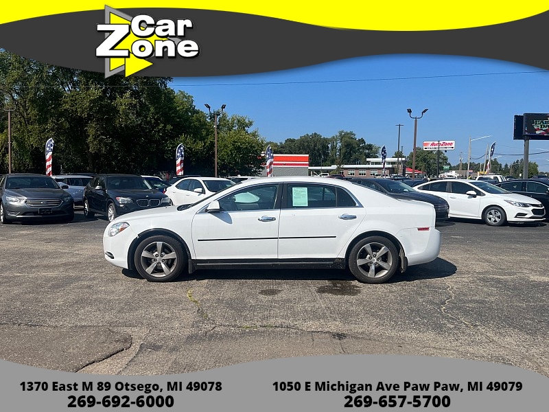 Used 2012  Chevrolet Malibu 4d Sedan LT w/1LT at Car Zone Sales near Otsego, MI