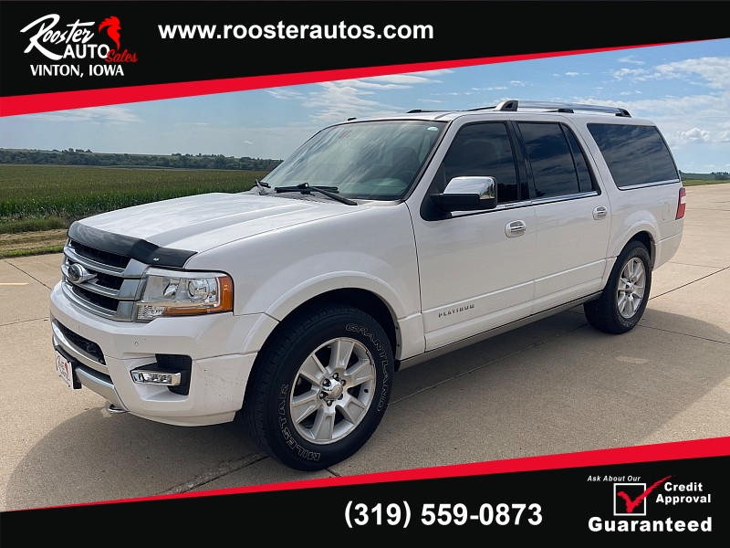 Used 2015  Ford Expedition EL 4d SUV 4WD Platinum at Rooster Auto Sales near Vinton, IA