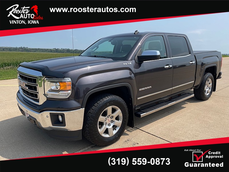 Used 2014  GMC Sierra 1500 4WD Crew Cab SLT at Rooster Auto Sales near Vinton, IA