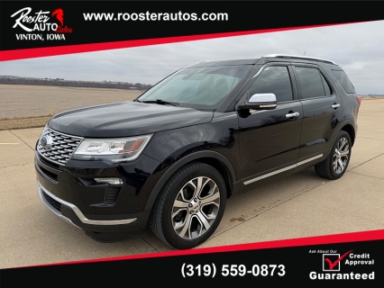 Used 2019 Ford Explorer 4d SUV 4WD Platinum at Rooster Auto Sales near Vinton, IA