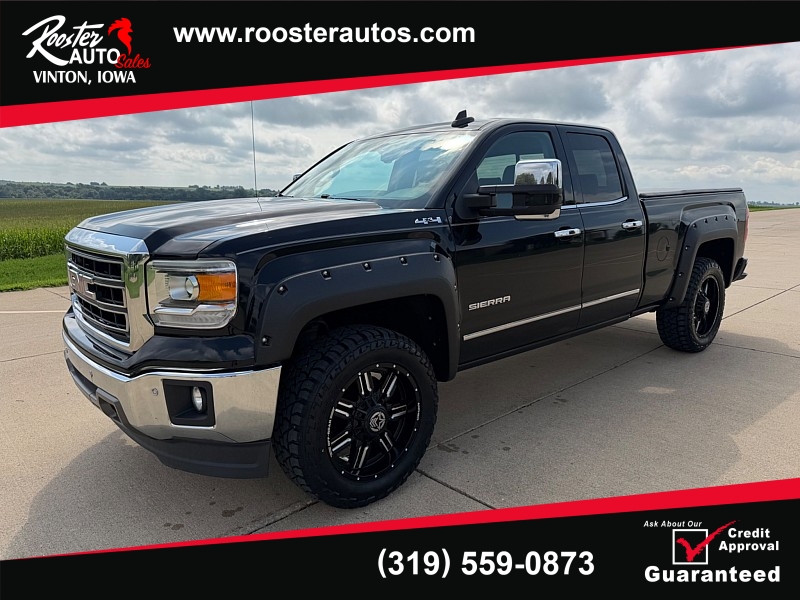 Used 2015  GMC Sierra 1500 4WD Double Cab SLT at Rooster Auto Sales near Vinton&comma; IA
