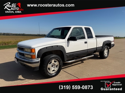Used 1998 Chevrolet K1500 Pickup 4WD Ext Cab Silverado at Rooster Auto Sales near Vinton, IA