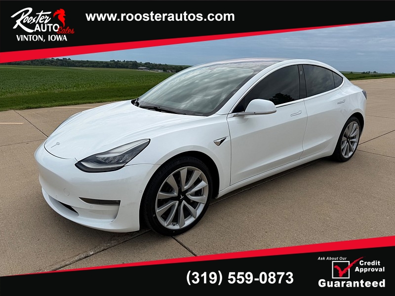 Used 2018  Tesla Model 3 4d Sedan AWD Long Range at Rooster Auto Sales near Vinton&comma; IA