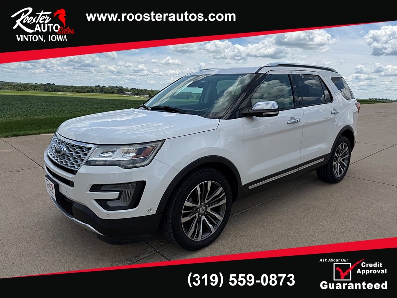 Used 2017  Ford Explorer 4d SUV 4WD Platinum at Rooster Auto Sales near Vinton&comma; IA