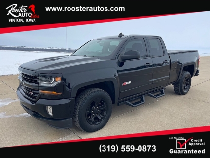 Used 2016 Chevrolet Silverado 1500 4WD Double Cab LT at Rooster Auto Sales near Vinton, IA