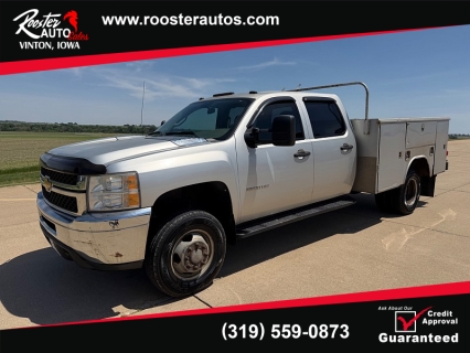 Used 2012 Chevrolet Silverado 3500 4WD Crew Cab Work Truck SRW at Rooster Auto Sales near Vinton, IA