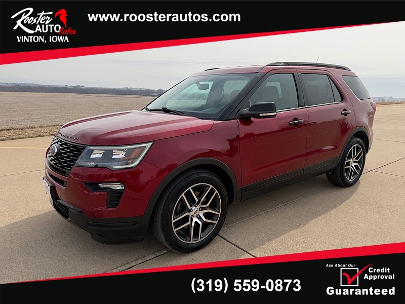 Used 2018  Ford Explorer 4d SUV 4WD Sport at Rooster Auto Sales near Vinton&comma; IA