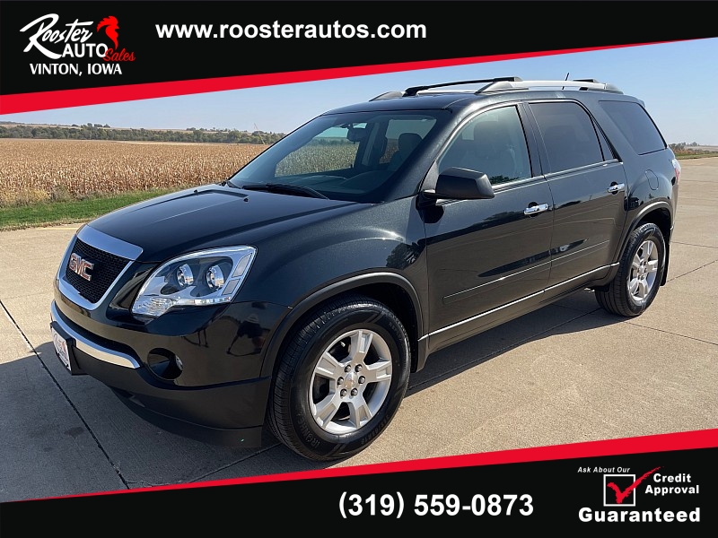 Used 2011  GMC Acadia 4d SUV FWD SL at Rooster Auto Sales near Vinton, IA