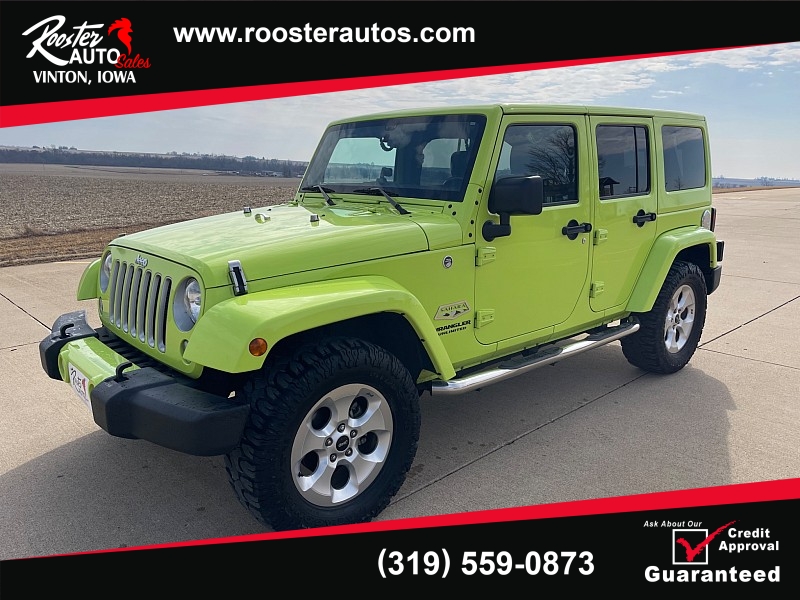 Used 2016  Jeep Wrangler Unlimited 4d Convertible Sahara at Rooster Auto Sales near Vinton, IA