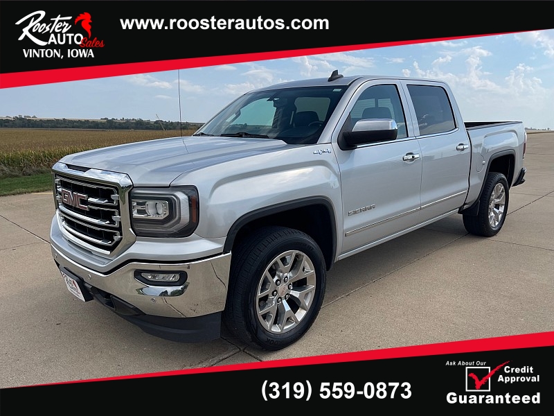 Used 2016  GMC Sierra 1500 4WD Crew Cab SLT at Rooster Auto Sales near Vinton, IA