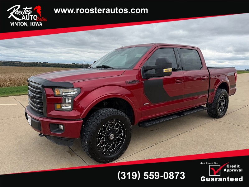 Used 2016  Ford F-150 4WD SuperCrew Lariat 5 1&sol;2 at Rooster Auto Sales near Vinton&comma; IA