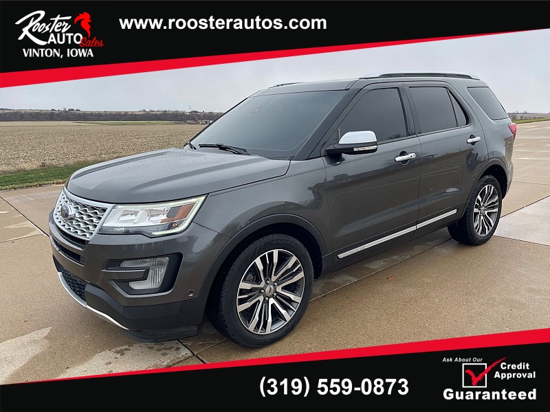 Used 2016  Ford Explorer 4d SUV 4WD Platinum at Rooster Auto Sales near Vinton, IA