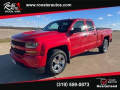 Used 2017  Chevrolet Silverado 1500 4WD Double Cab Custom at Rooster Auto Sales near Vinton, IA