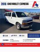 Used 2016  Chevrolet Express Wagon 3500 Ext Wagon LT at A+ Autobrokers near Mt. Vernon, OH