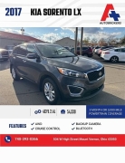  2017 Kia Sorento 4d SUV AWD LX at A+ Autobrokers near Mt. Vernon, OH