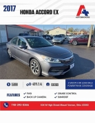  2017 Honda Accord Sedan 4d EX CVT at A+ Autobrokers near Mt. Vernon, OH