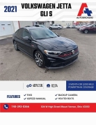  2021 Volkswagen Jetta GLI S Manual at A+ Autobrokers near Mt. Vernon, OH