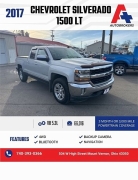  2017 Chevrolet Silverado 1500 4WD Double Cab LT at A+ Autobrokers near Mt. Vernon, OH