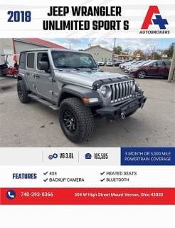 2018 Jeep All-New Wrangler Unlimited Sport S