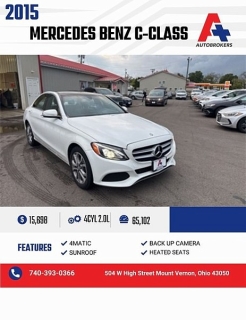 Used 2015 Mercedes-Benz C-Class 4d Sedan C300 4matic at A+ Autobrokers near Mt. Vernon, OH