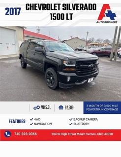 Used 2017 Chevrolet Silverado 1500 4WD Crew Cab LT Z71 at A+ Autobrokers near Mt. Vernon, OH