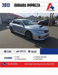 Used 2013 Subaru Impreza WRX 4d Sedan Base at A+ Autobrokers near Mt. Vernon, OH