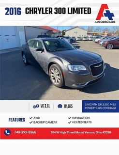 Used 2016 Chrysler 300 4d Sedan Limited AWD at A+ Autobrokers near Mt. Vernon, OH