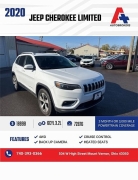  2020 Jeep Cherokee 4d SUV 4WD Limited 3.2L at A+ Autobrokers near Mt. Vernon, OH