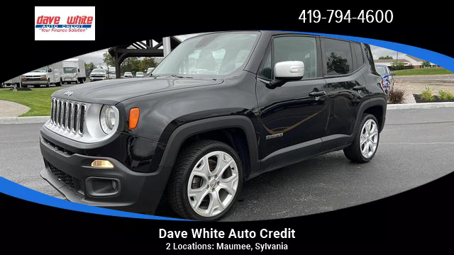 Used 2015  Jeep Renegade 4d SUV FWD Limited at Dave White Auto Credit near Maumee, OH