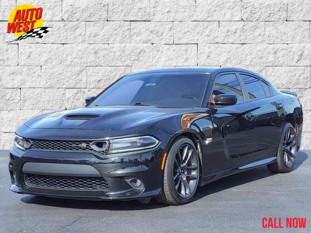 Used 2021  Dodge Charger Scat Pack RWD at Autowest of Plainwell near Plainwell, MI