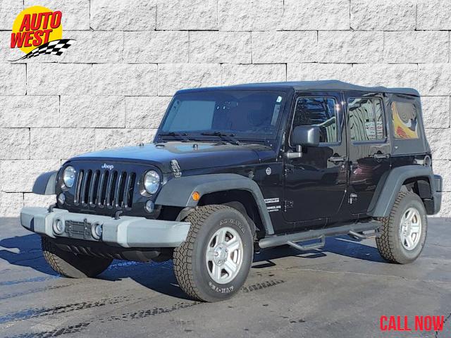 Used 2016  Jeep Wrangler Unlimited 4WD 4dr Sport at Autowest near Grand Rapids, MI