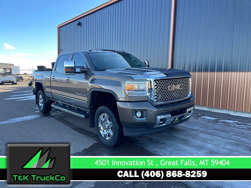 Used 2015  GMC Sierra 3500 4WD Crew Cab Denali Duramax Plus SRW at T&K TruckCo near Great Falls, MT