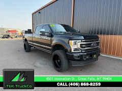 Used 2022 Ford Super Duty F-350 4WD Platinum Crew Cab SRW 8' Box at T&K TruckCo near Great Falls, MT