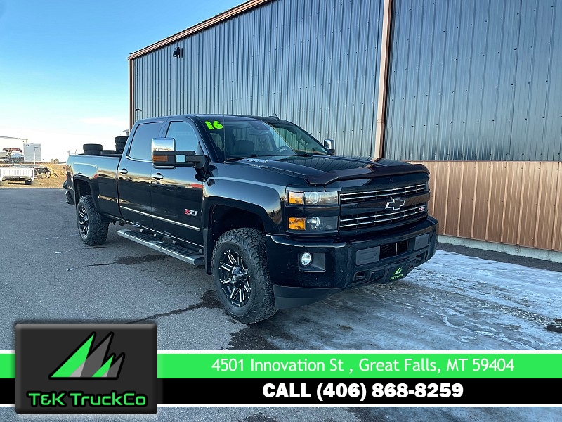 Used 2016  Chevrolet Silverado 3500 4WD Crew Cab LTZ SRW Longbed at T&K TruckCo near Great Falls, MT