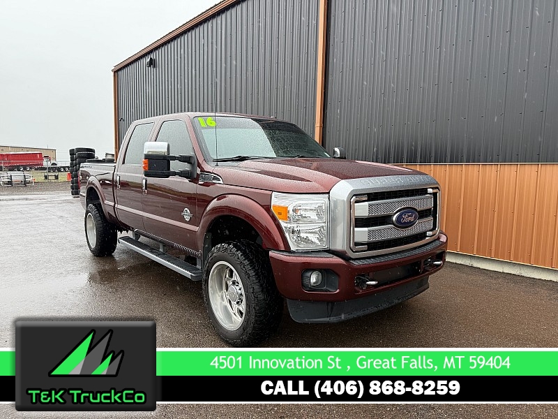 Used 2016  Ford Super Duty F-350 4WD Crew Cab Platinum SRW at T&K TruckCo near Great Falls&comma; MT
