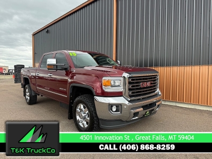 Used 2015 GMC Sierra 2500 4WD Crew Cab SLT Duramax Plus at T&K TruckCo near Great Falls, MT