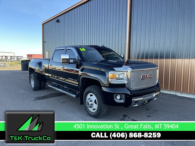 Used 2016  GMC Sierra 3500 4WD Crew Cab Denali DRW at T&K TruckCo near Great Falls, MT