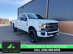  2021 Ford Super Duty F-350 4WD Platinum Crew Cab SRW 6.75' Box at T&K TruckCo near Great Falls, MT