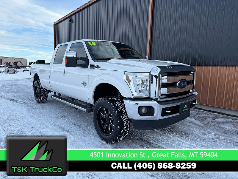Used 2015  Ford Super Duty F-250 4WD Crew Cab Lariat at T&K TruckCo near Great Falls, MT