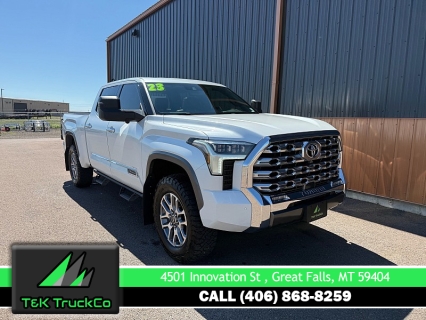 Used 2023 Toyota Tundra 4WD 1794 Edition CrewMax 6.5ft Bed at T&K TruckCo near Great Falls, MT