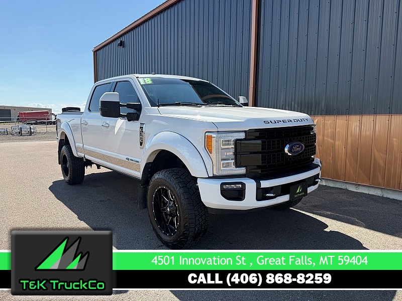 Used 2018  Ford Super Duty F-350 4WD Crew Cab Platinum SRW at T&K TruckCo near Great Falls&comma; MT