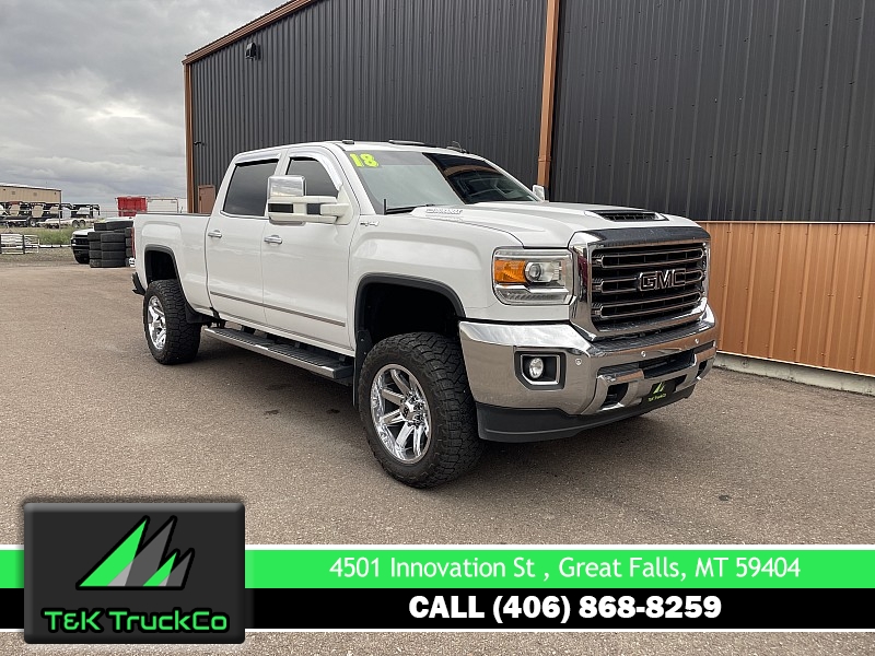 Used 2018  GMC Sierra 2500 4WD Crew Cab SLT at T&K TruckCo near Great Falls, MT