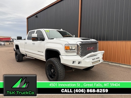 Used 2017 GMC Sierra 3500 4WD Crew Cab Denali SRW Longbed at T&K TruckCo near Great Falls, MT