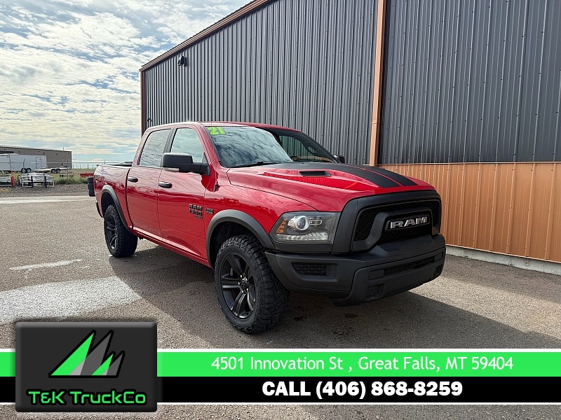 Used 2021  Ram 1500 Classic 4WD Warlock Crew Cab 5'7" Box at T&K TruckCo near Great Falls&comma; MT
